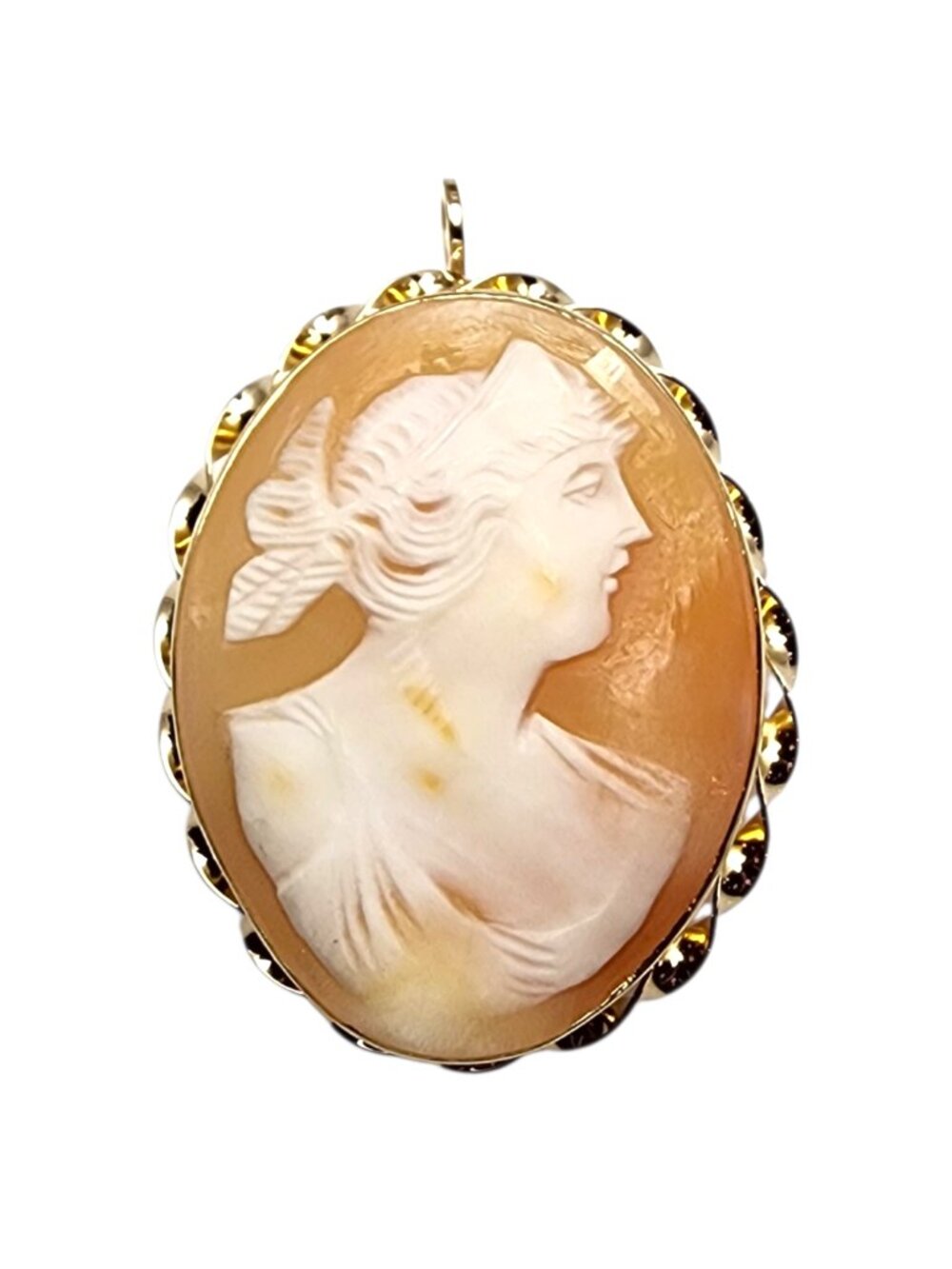14K Yellow Gold Cameo Pin/ Pendant #25781